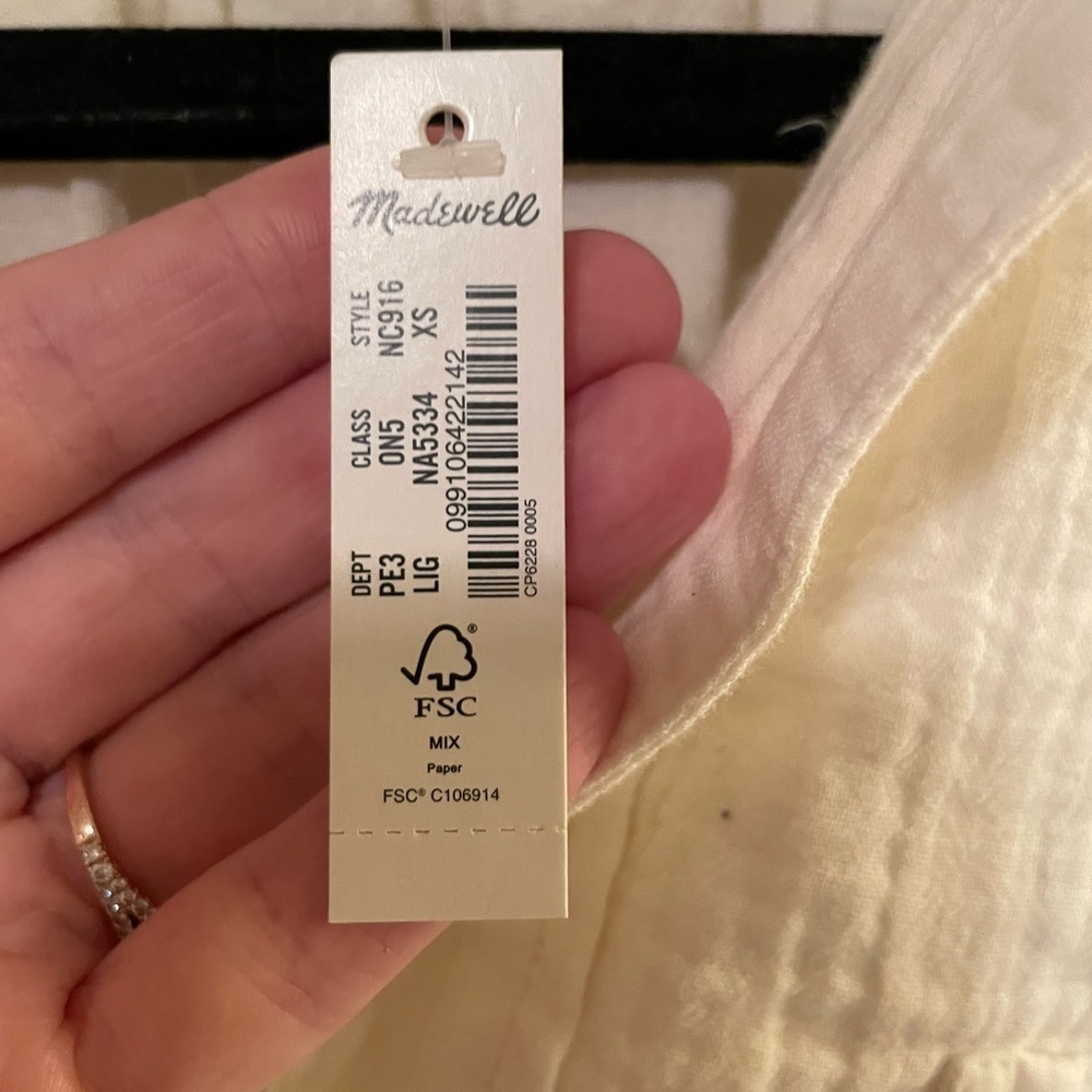 Madewell Isla Maxi Dress Color: Lighthouse XS NWT - Picture 6 of 7